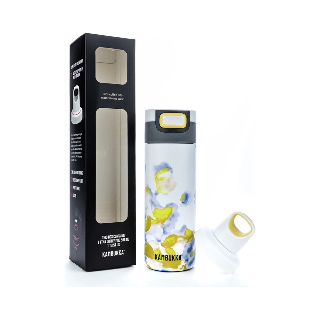 Kambukka Etna 500ml Insulated Water Bottle Drinking Tumbler Travel Coffee Flask