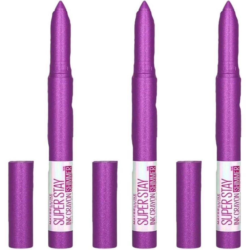 3x Maybelline New York Superstay Ink Longwear Crayon Lipstick - Throw a Party 170