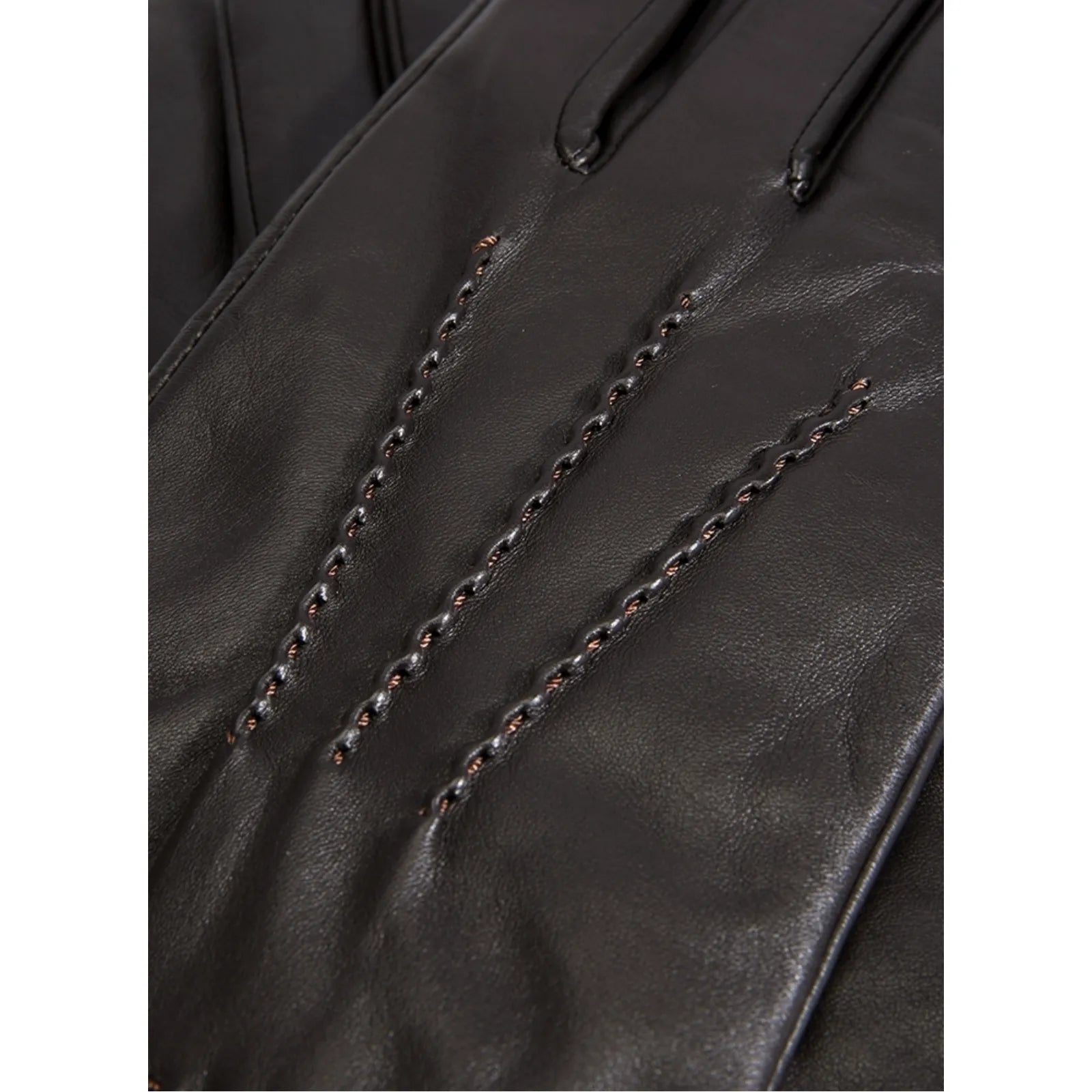 Dents Mens Touchscreen Leather Gloves With Palm Vent Handsewn Detail Cuffs