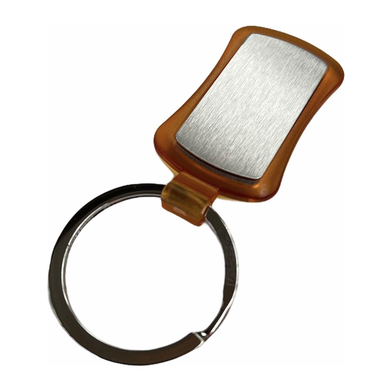 50x Duo Key Tag Key Ring Keyring School Bag Badge Bulk - Orange