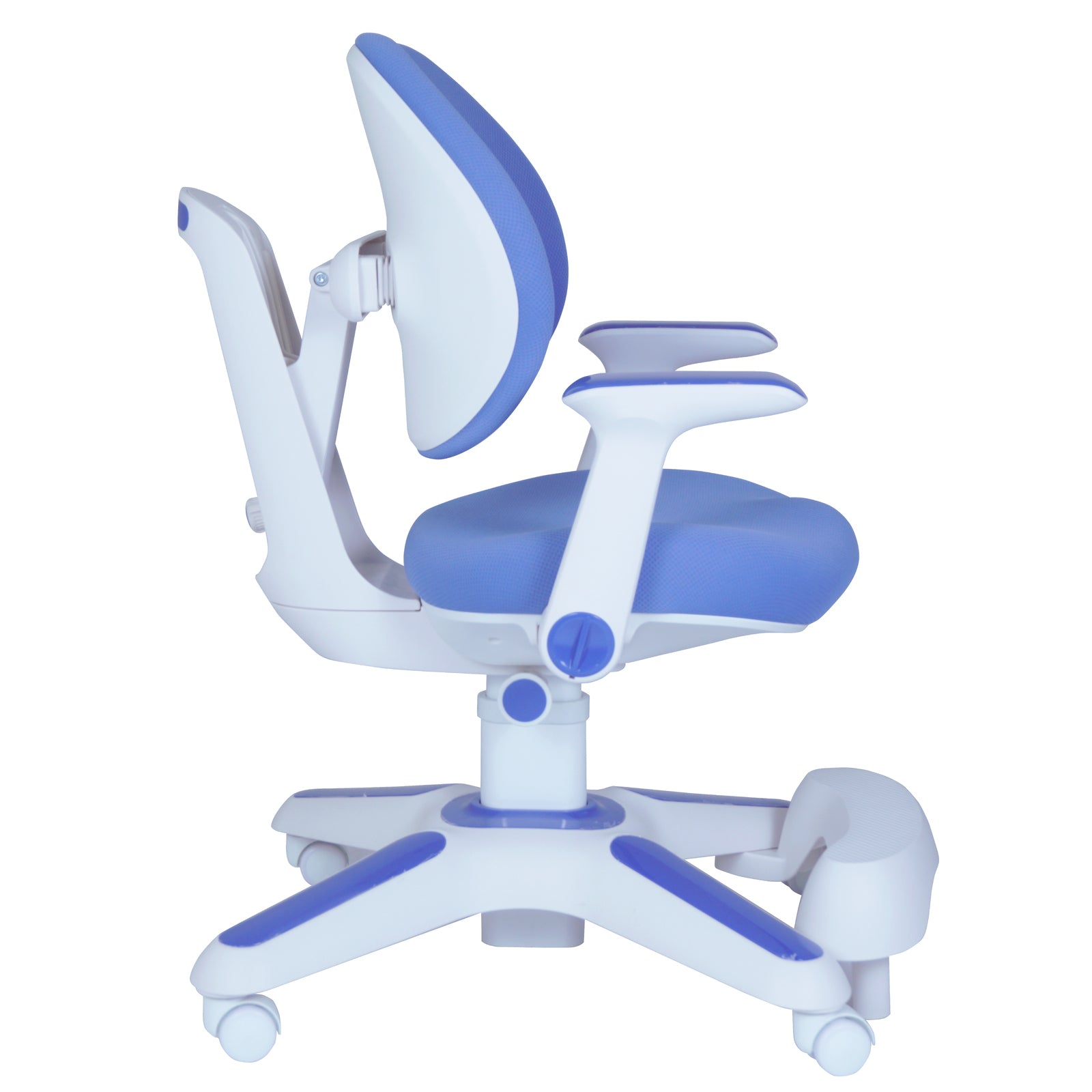 Ergonomic Children Kids Study Chair Set of 4 Height Adjustable - Blue