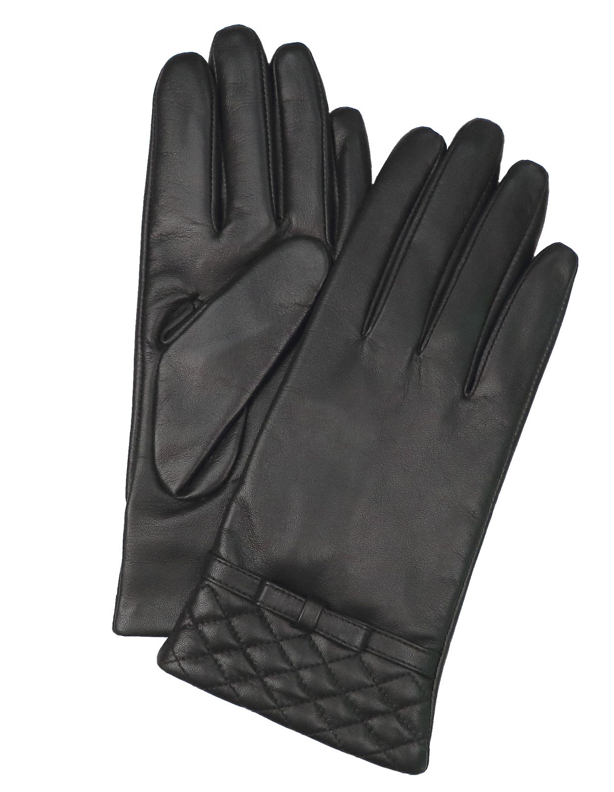 Dents Womens Kitty Sheepskin Genuine Leather Gloves Warm Winter Classic Ladies - Black