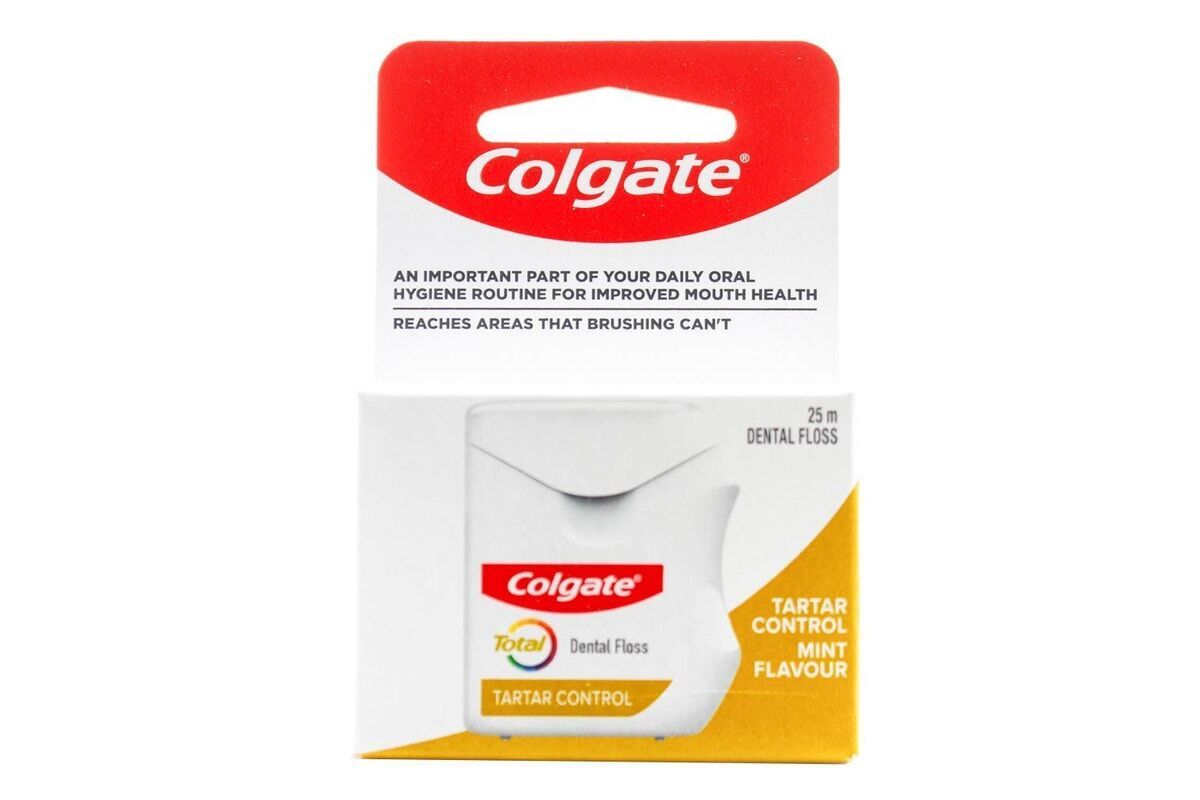 6x Colgate Dental Floss Tartar Control 25m