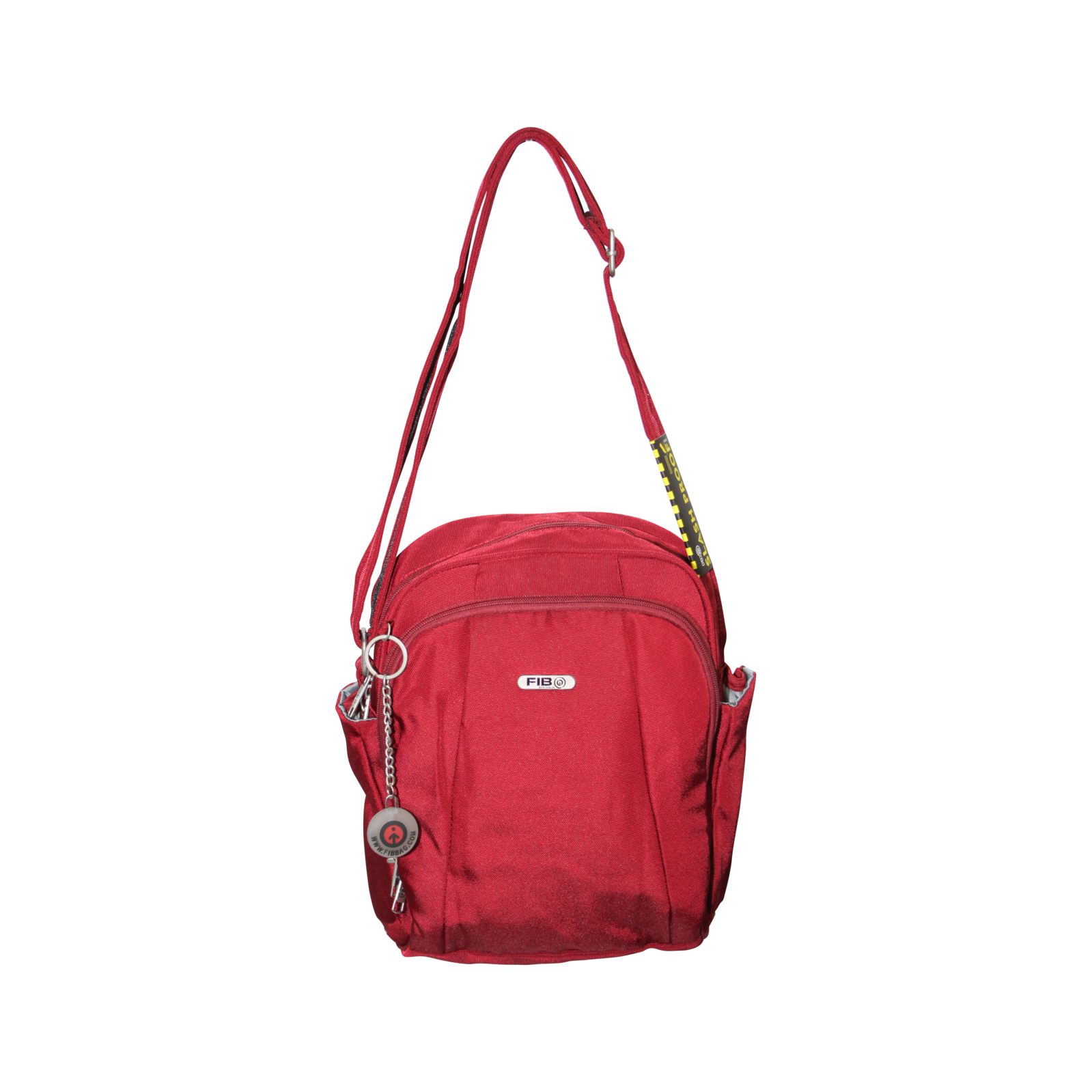 FIB Mens Tablet Crossover Bag Shoulder Strap Crossbody Satchel Travel - Burgundy