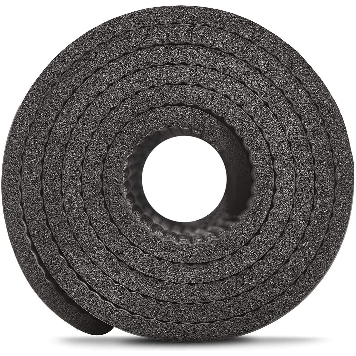 Adidas Professional Yoga Mat Exercise Training Floor Gym Fitness Judo Pilates - Black