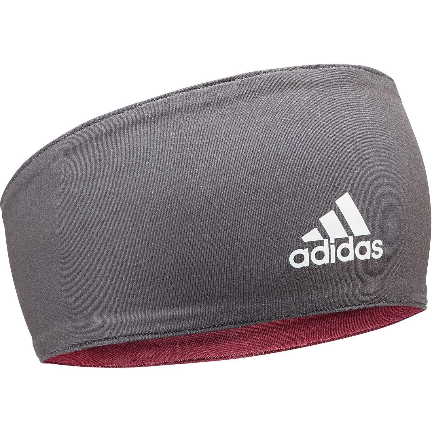Adidas Sports Hair Band Fitness Reversible Wide Headband - Collegiate Burgundy
