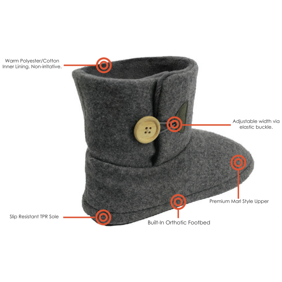 Archline Orthotic UGG Boots Slippers Arch Support Warm Orthopedic Shoes - Grey - EUR 38 (Women's US 7/Men's US 5)