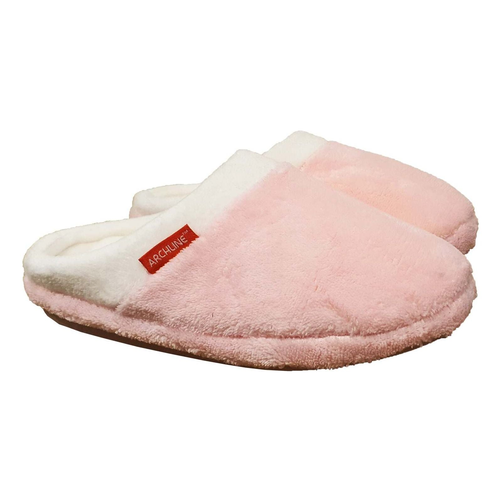 ARCHLINE Orthotic Slippers Slip On Arch Scuffs Pain Relief Moccasins - Pink - EU 41