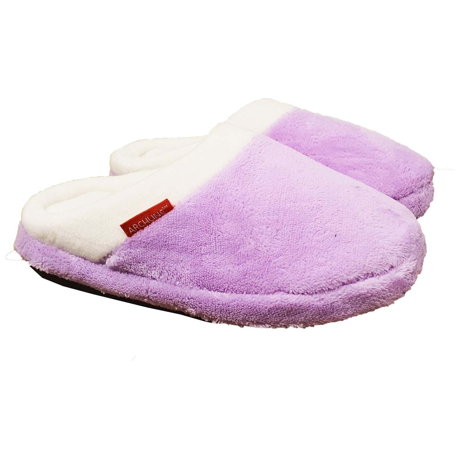 ARCHLINE Orthotic Slippers Slip On Arch Scuffs Pain Relief Moccasins - Lilac - EU 41