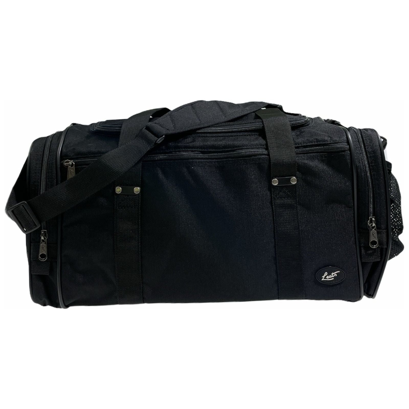 44L Travel Foldable Duffel Bag Gym Sports Luggage Travel Foldaway D-Zip Top School Bags - Black