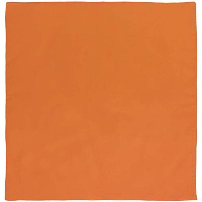 BANDANA Paisley 100% COTTON Head Wrap Durag Bandanna Summer Biker Scarf Mask - Orange (Plain)