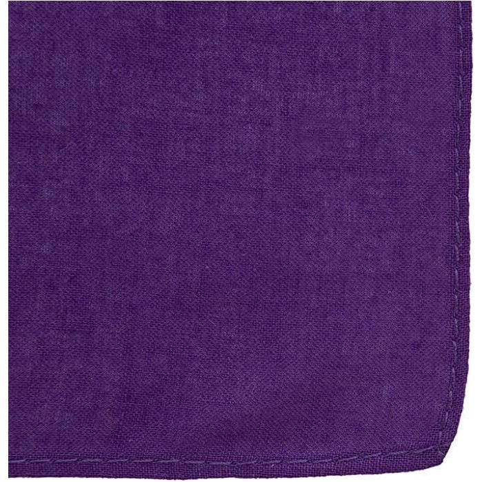 BANDANA Paisley 100% COTTON Head Wrap Durag Bandanna Summer Biker Scarf Mask - Purple (Plain)