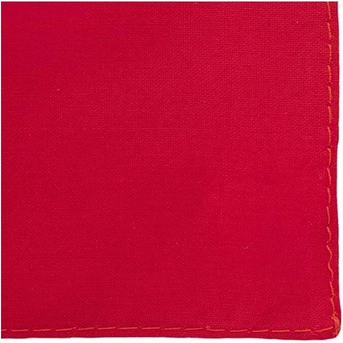 BANDANA Paisley 100% COTTON Head Wrap Durag Bandanna Summer Biker Scarf Mask - Red (Plain)
