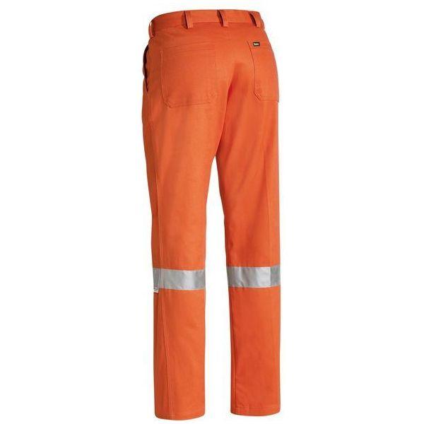 Bisley 3M Taped Original Work Pants Trousers - Orange - 87 Regular