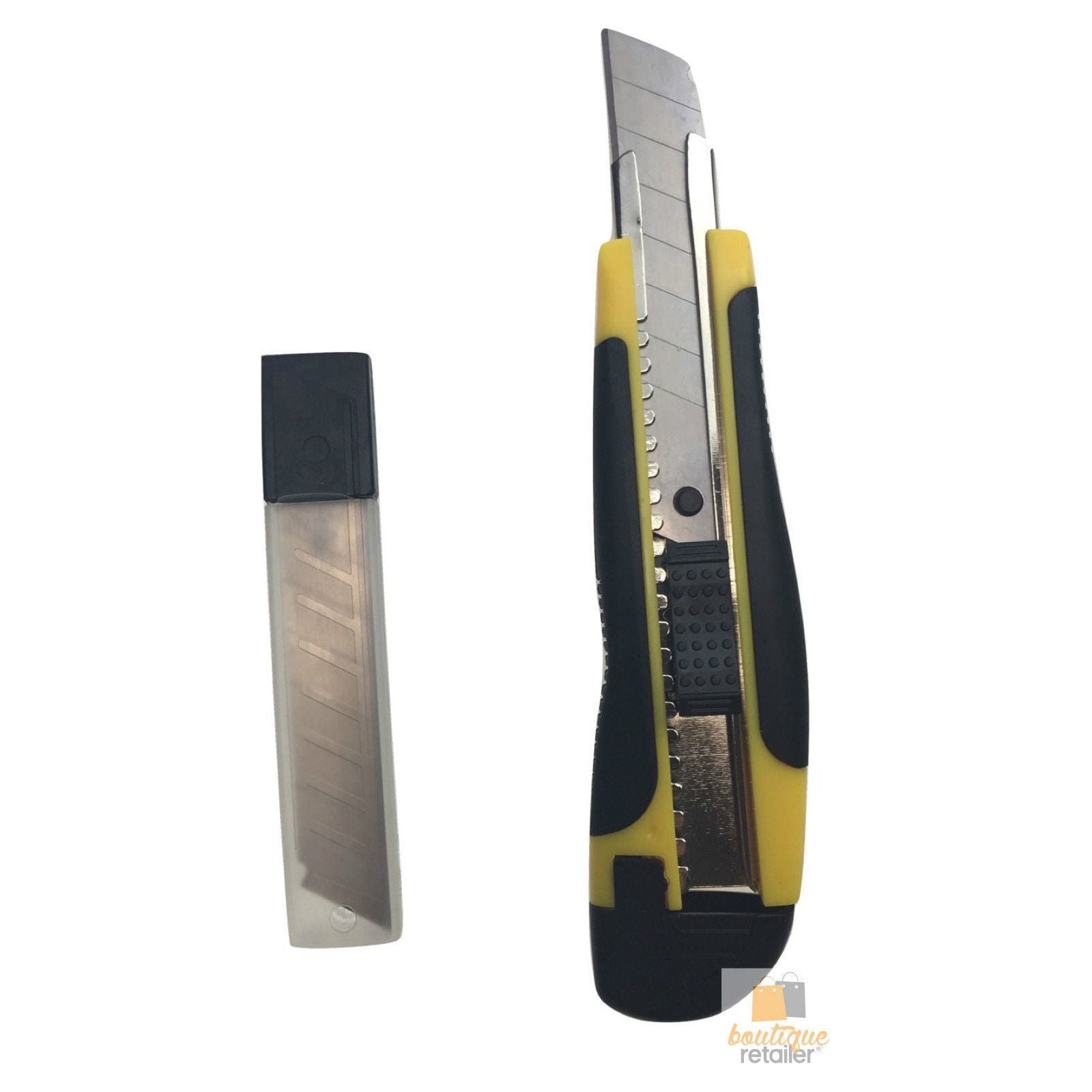 12x BOX CUTTERS Knife Retractable Blade Snap Off Razor 18mm Durable Opener BULK