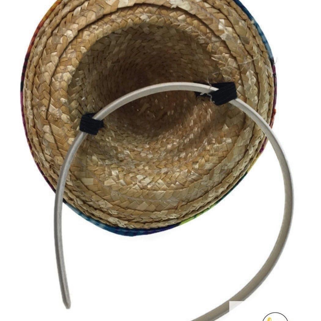 12x MINI SOMBRERO HATS on Headband Mexican Spanish Fiesta Party Costume BULK