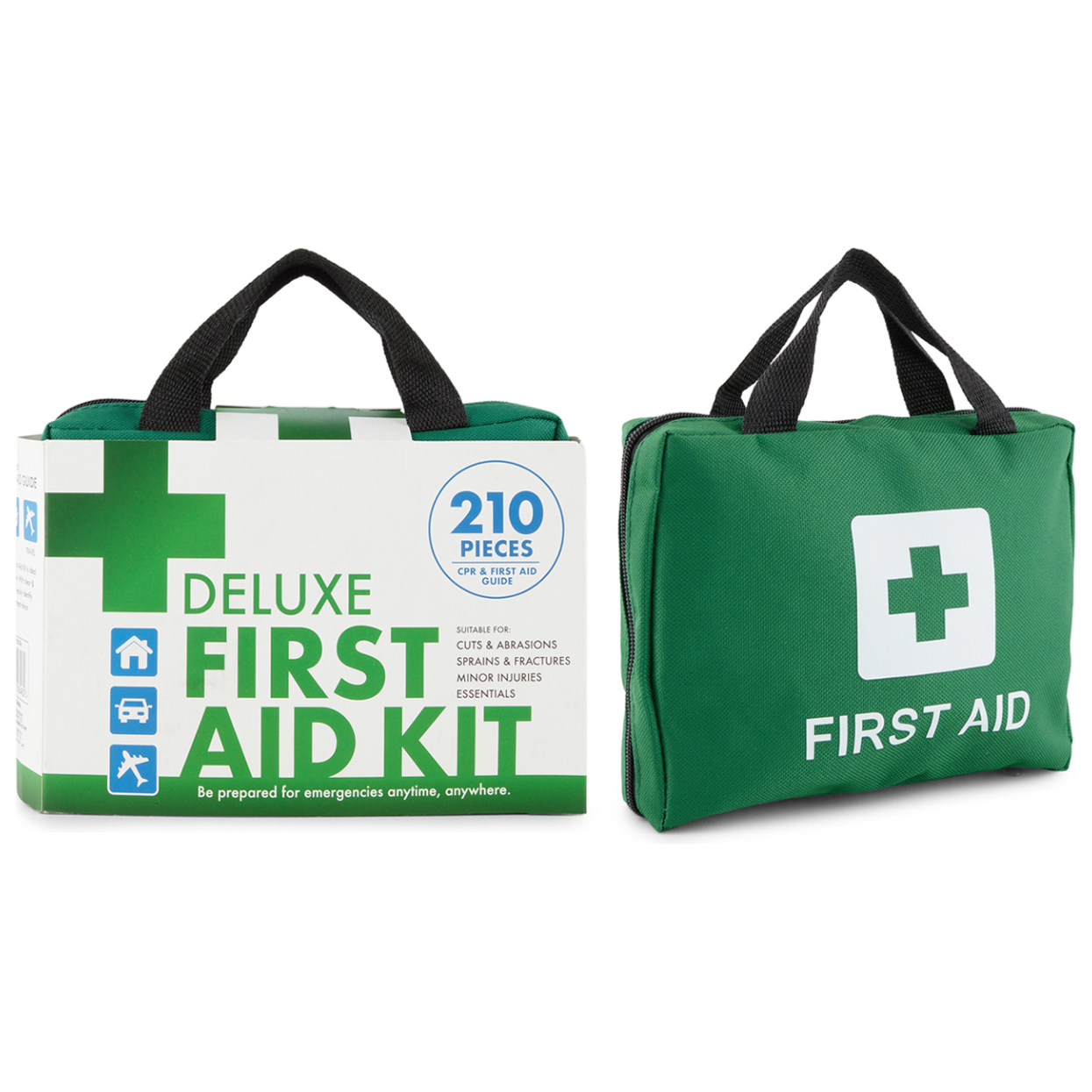 2x 210PCS EMERGENCY FIRST AID KIT Medical Travel Set Workplace Office ARTG BULK