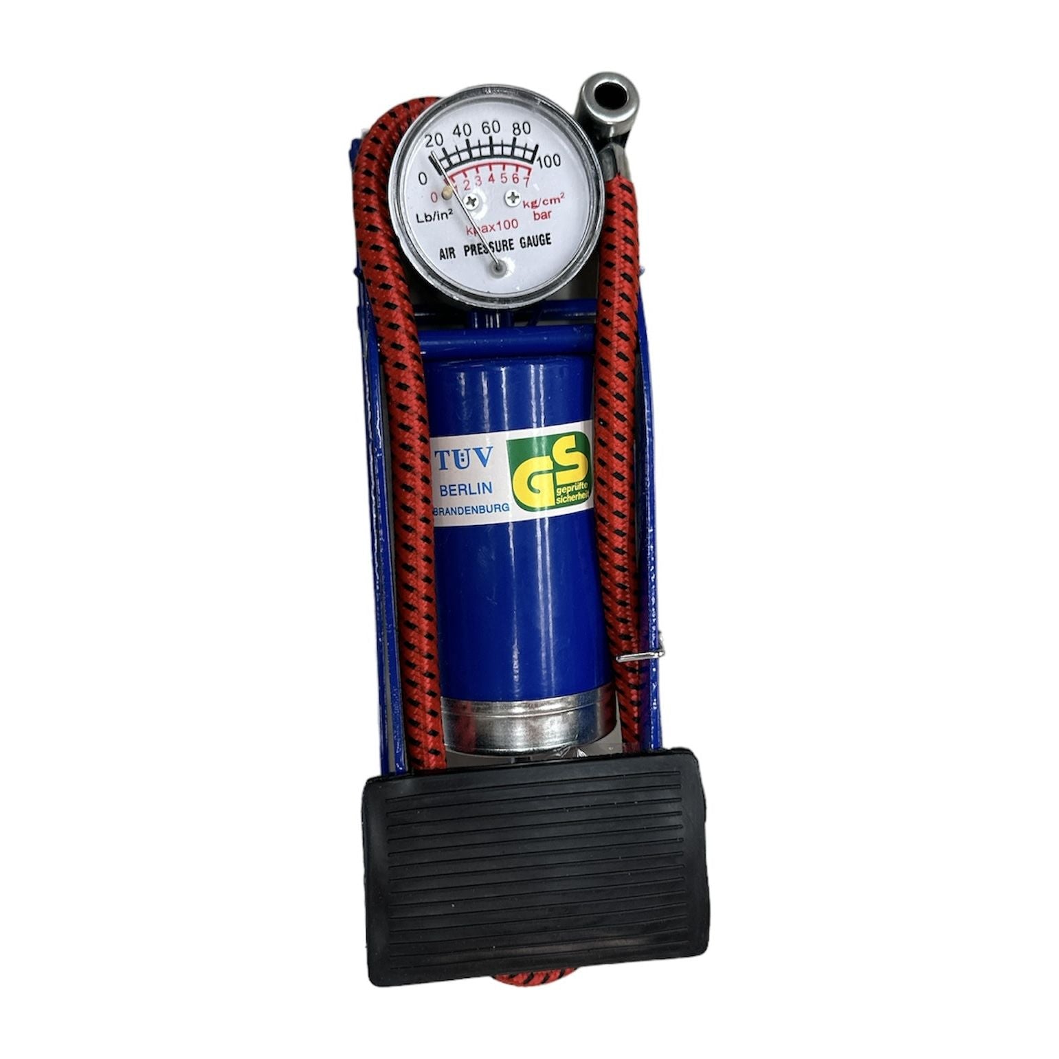 2x HIGH PRESSURE FOOT PUMP Ball Bicycle Motorbike Car Tire Inflator Tyre Air