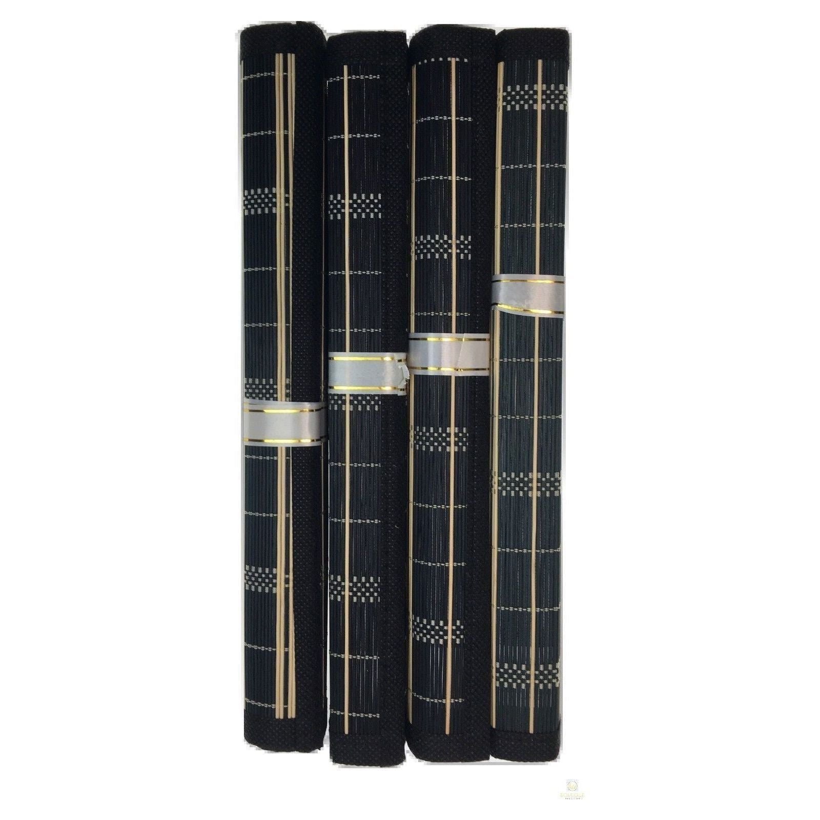 Set of 4 BAMBOO PLACEMATS Dinner Table Decor Party Natural Party 45x30cm BULK