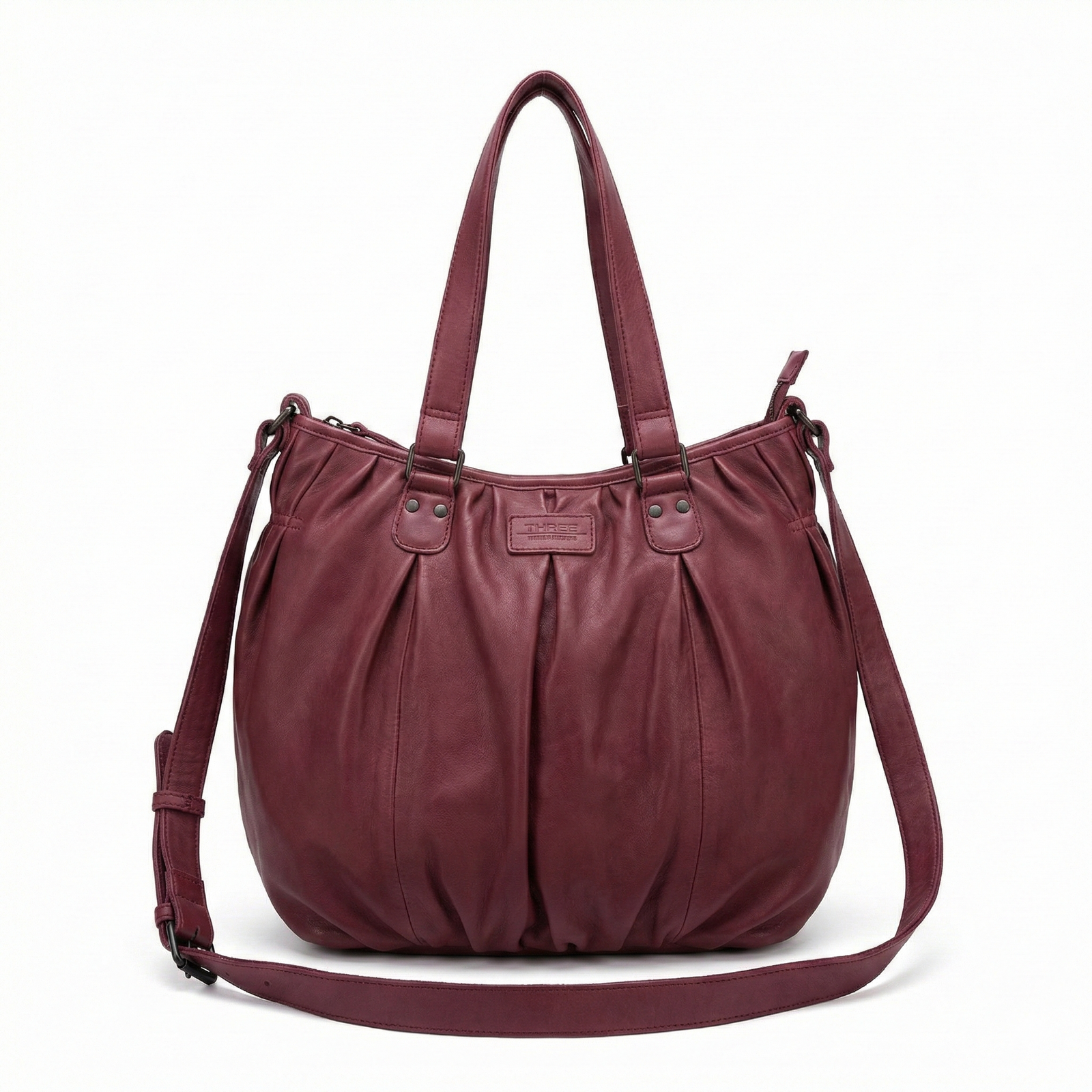 Premium Womens Leather Shoulder Bag Messenger Satchel Handbag Purse ITWB02 - Pink