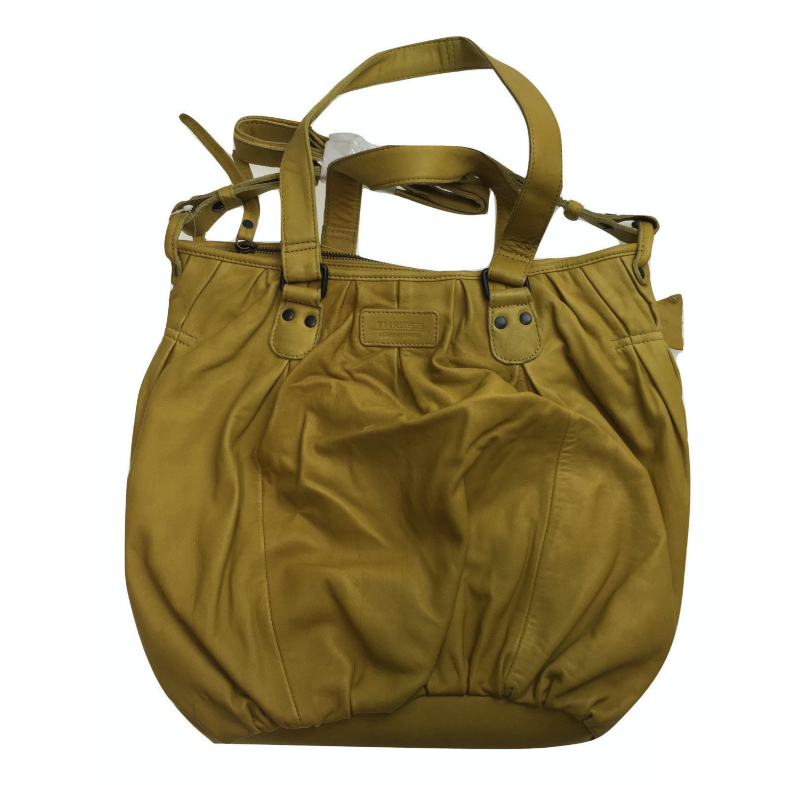 Premium Womens Leather Shoulder Bag Messenger Satchel Handbag Purse ITWB02 - Yellow