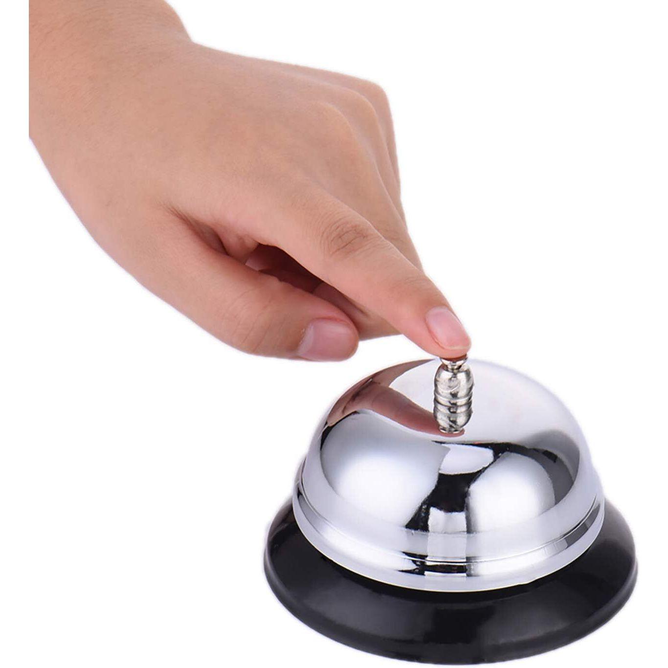 Call Service Bell Chrome Plated Reception Desk Counter Shop Restaurant