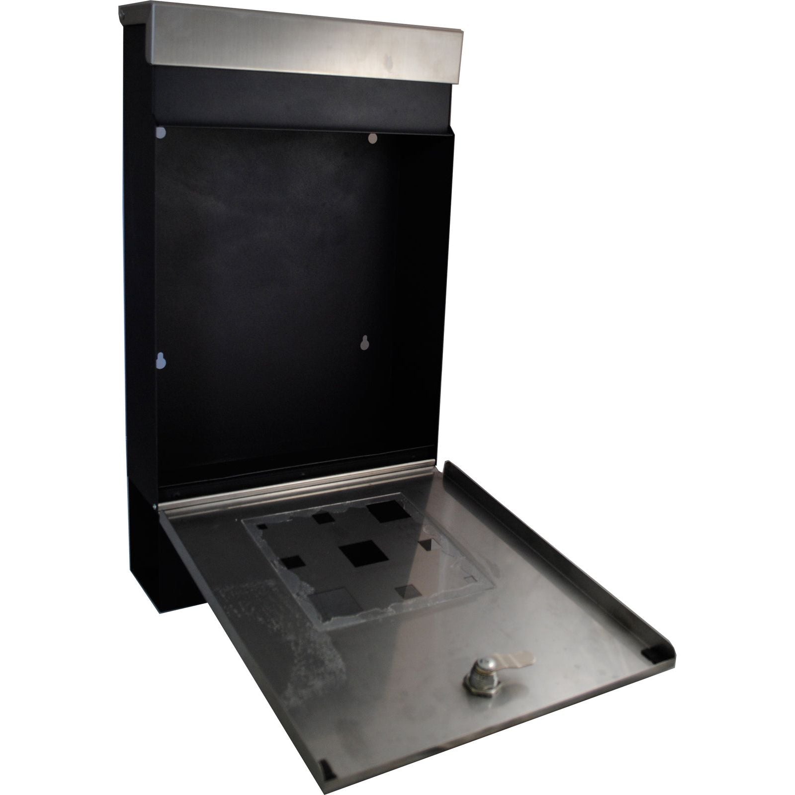 Sandleford Letter Box Caddy Stainless Steel Lockable Mailbox - Wall Mounted