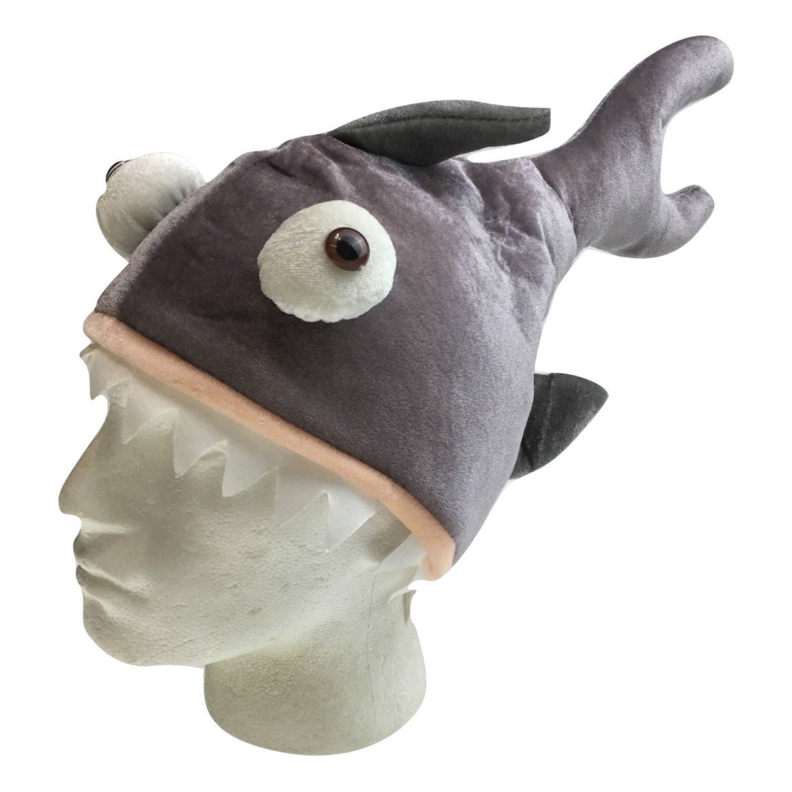 SHARK HAT Costume Accessory Fish Halloween Fancy Dress Up Party Cap Headgear