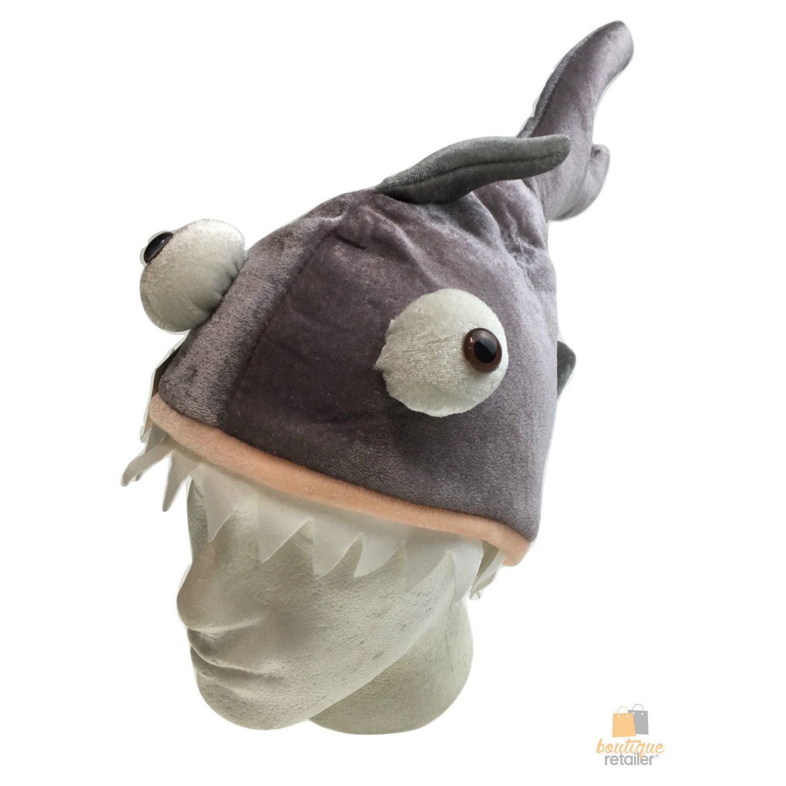 SHARK HAT Costume Accessory Fish Halloween Fancy Dress Up Party Cap Headgear