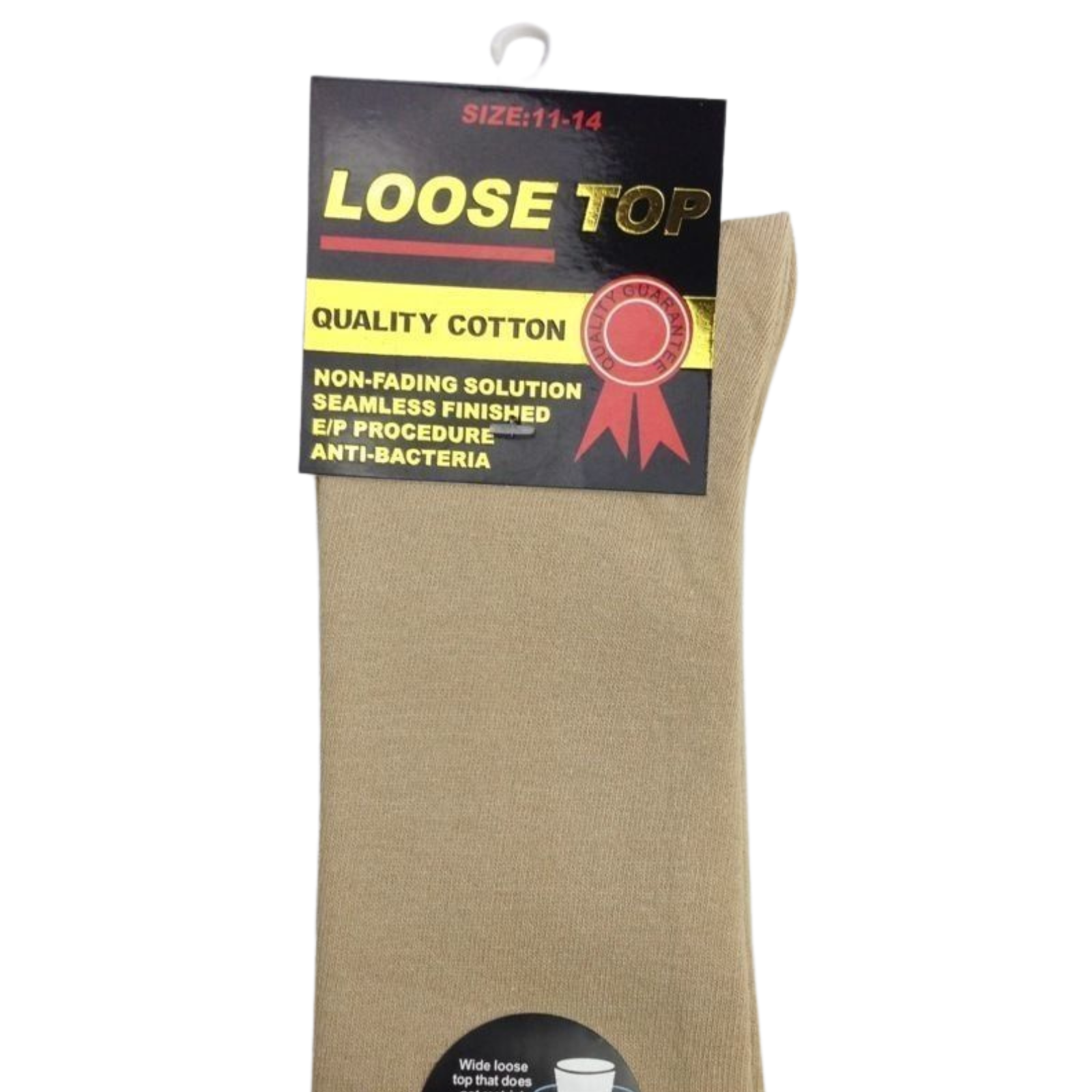 1x Pair COTTON Rich LOOSE TOP SOCKS Dress Medical Circulation Diabetic Comfort - -