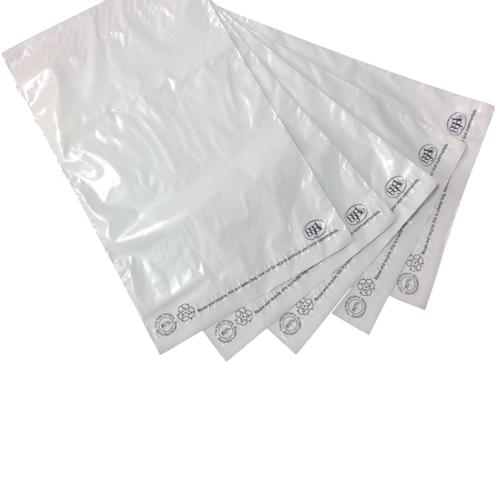 Enviro Recycled Courier Satchels Poly Mailer Bag Accredited Self Sealing Shipping - 5kg (510x435x50mm)