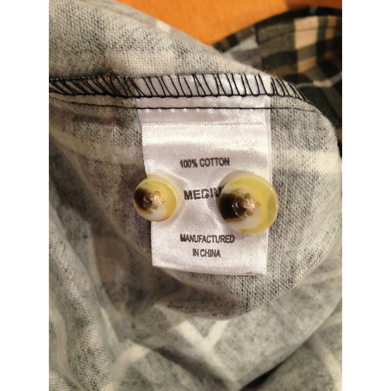 Mens Long Sleeve Flannelette Shirt 100% Cotton Flannel - Burgundy Check - S
