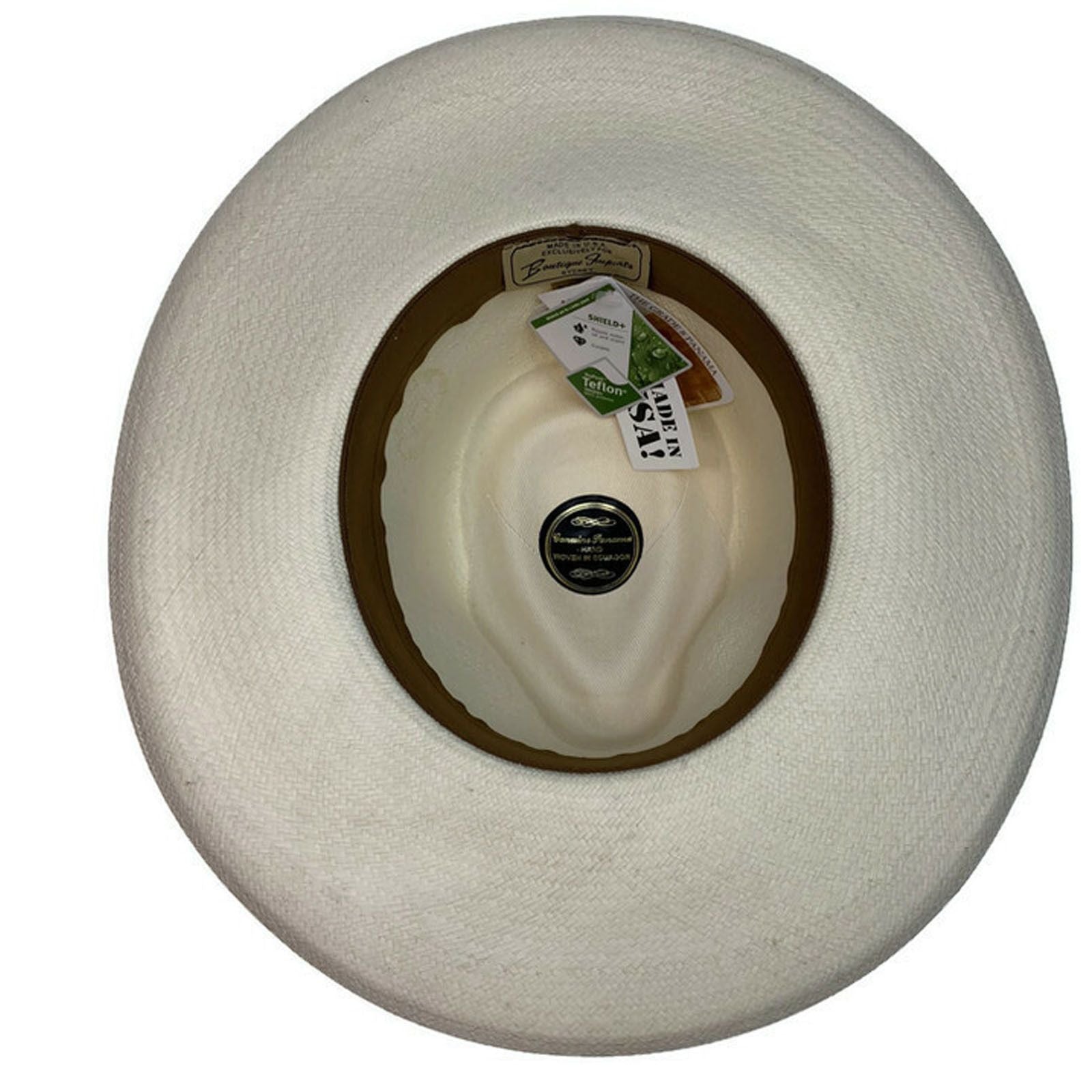 STRAW PANAMA CUENCA PLANTER HAT Sun Beach Golf Cap GRADE 8 Hand Made in USA