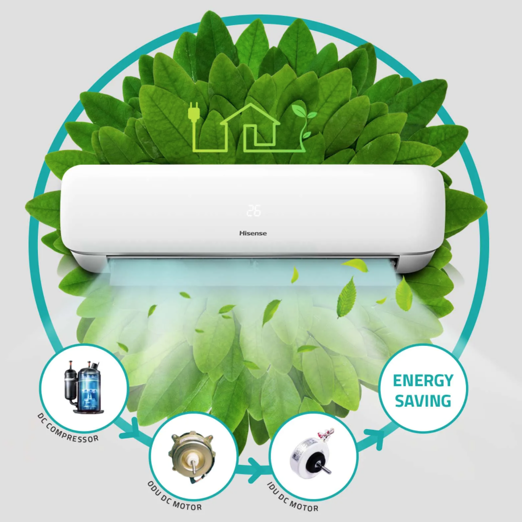 Hisense 8.0 KW V Series Reverse Cycle Air Conditioner Inverter AC (Indoor & Outdoor Unit)