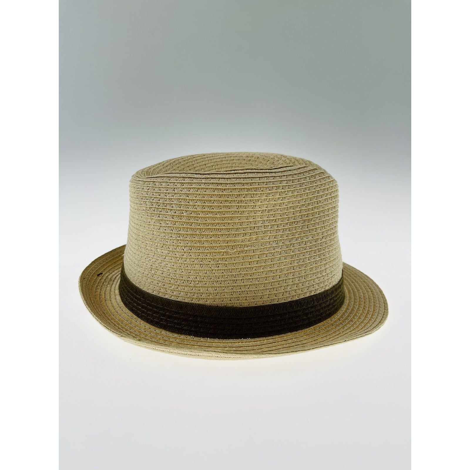 Dents Mens Straw Hat Toyo Trilby Fedora Summer Sun Stingy Brim - Natural/Brown - L/XL