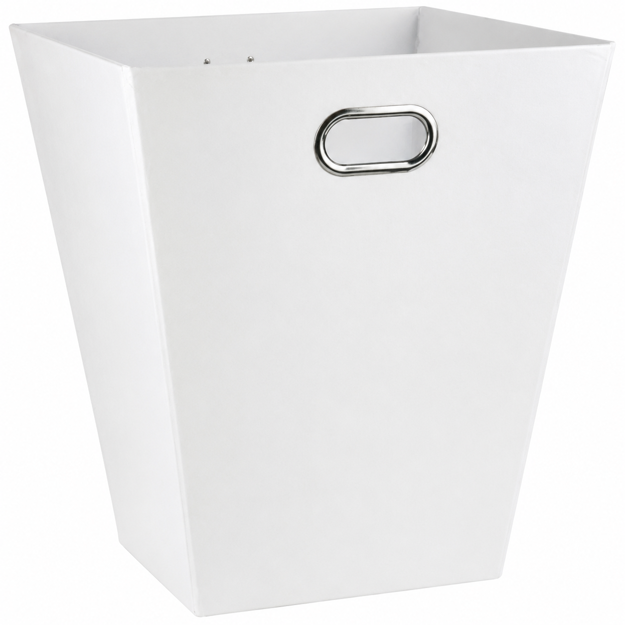 6x Italplast Eazi Fold 12-Litre Office Waste Rubbish Recycling Bin in White