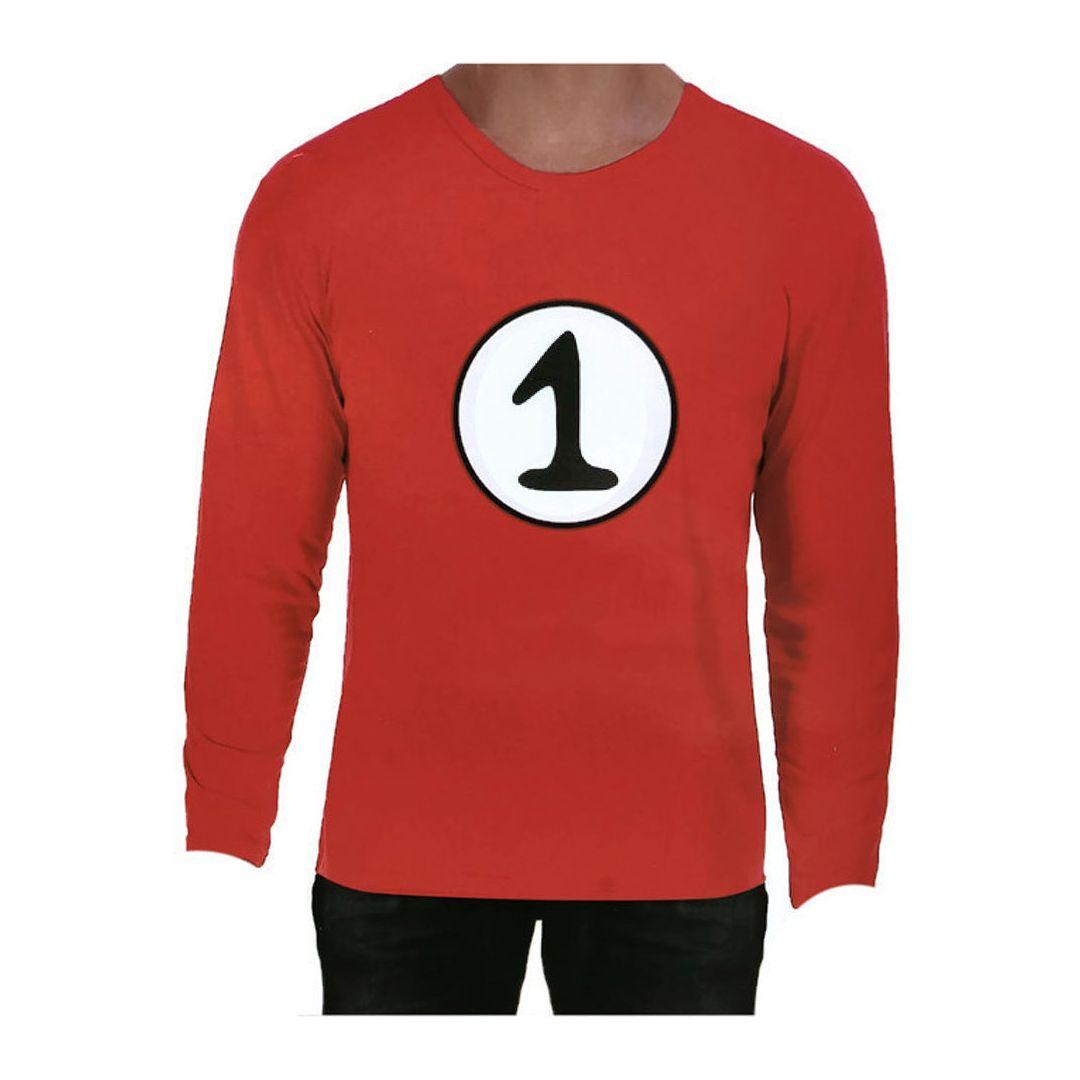 Dr. Seuss Adult Cat In The Hat Thing 1 Dr Seuss Red Top Party Costume Book Week - S