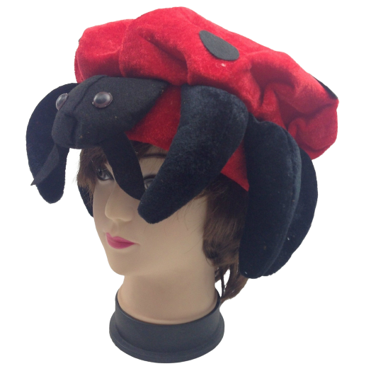 LADYBUG HAT Animal Novelty Cap Party Wear Fancy Dress Costume Accessory