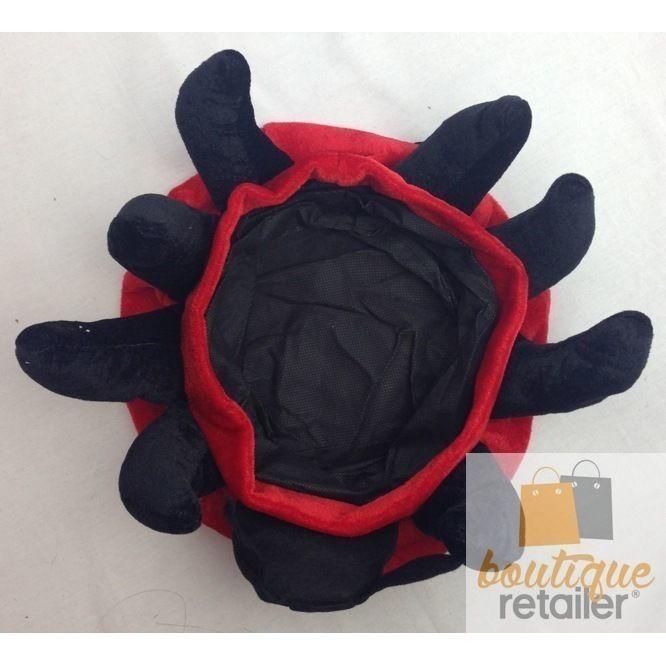 LADYBUG HAT Animal Novelty Cap Party Wear Fancy Dress Costume Accessory