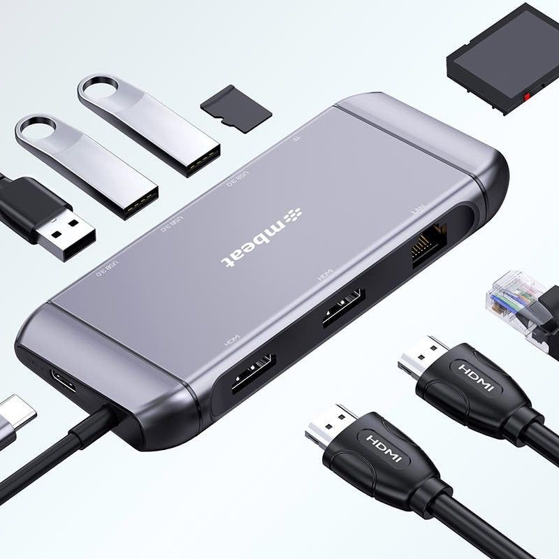 mBeat Elite X11 Dual Hdmi Mst 9-In-1 Usb-C Docking Station