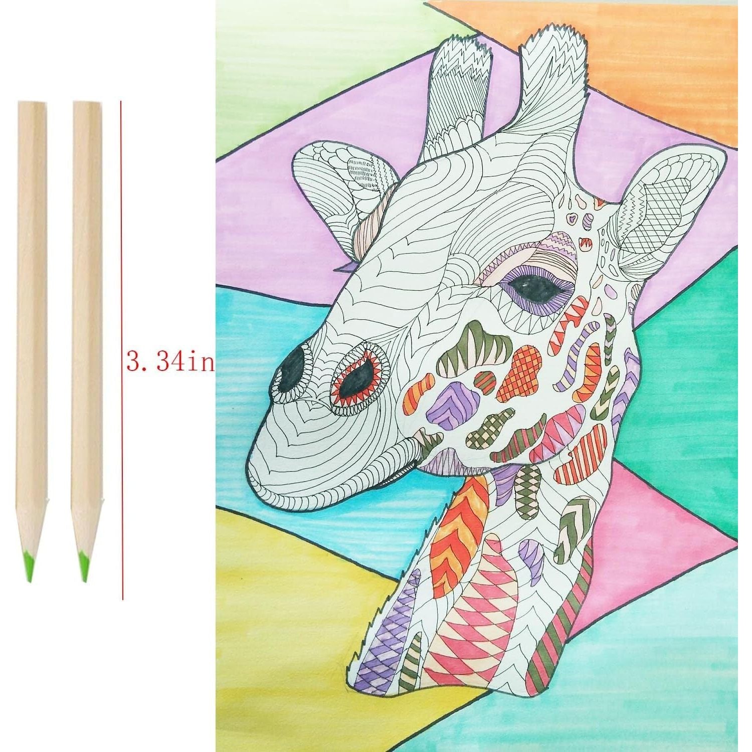 18pcs Mini Colour Pencils Junior Artist Coloured Pencils Kids Drawing Pencil