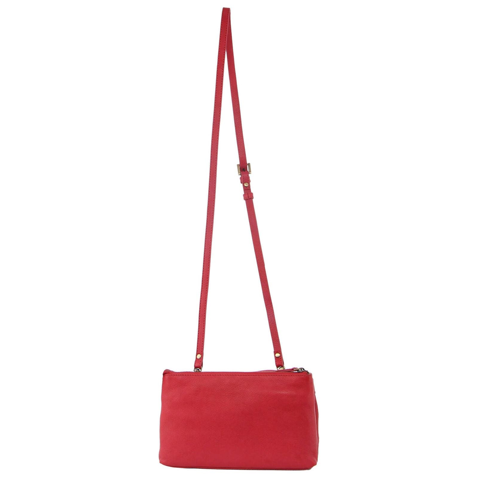Pierre Cardin Woven Ladies Crossbody/ Clutch Bag - Red
