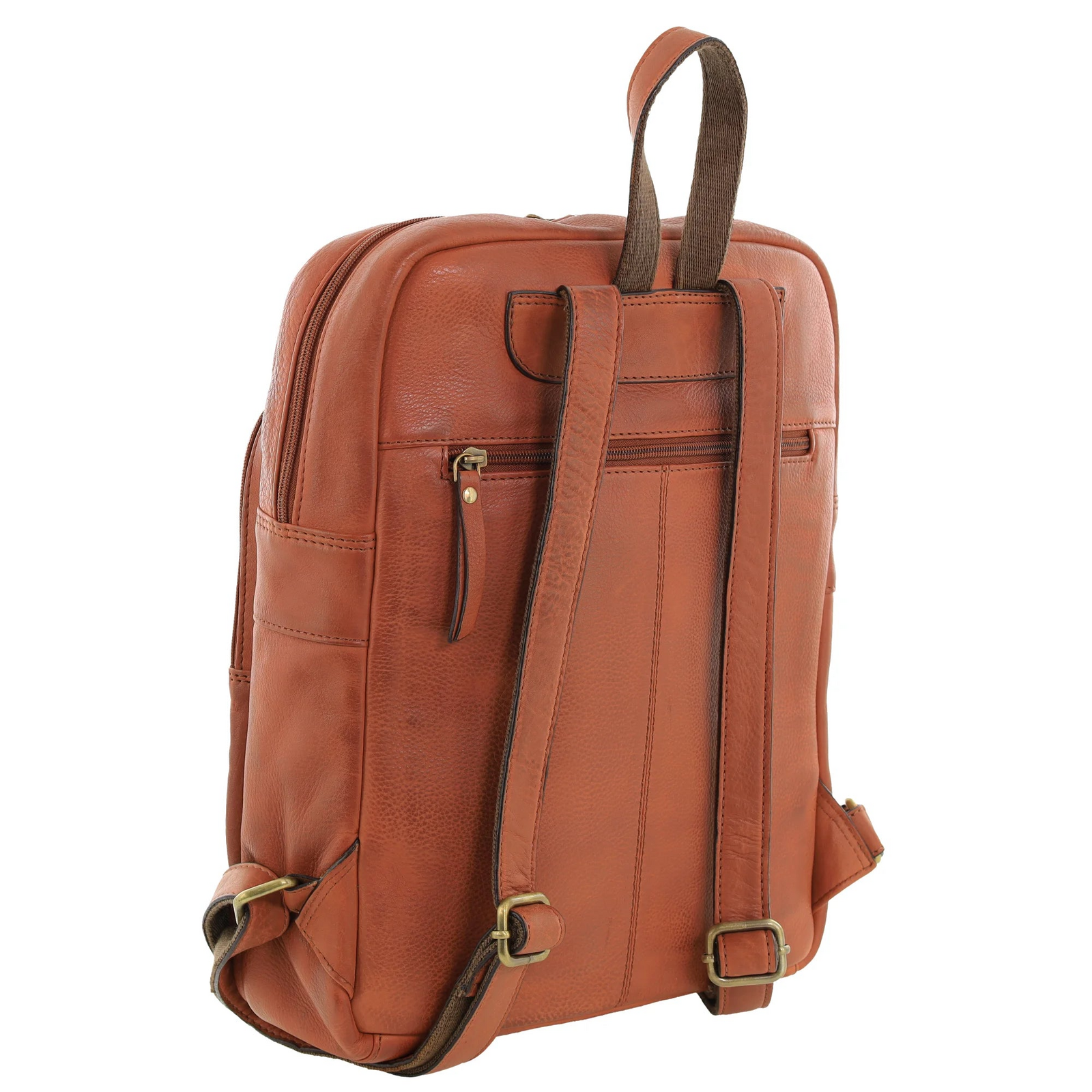 Pierre Cardin Womens Vintage Backpack Bag in Cognac