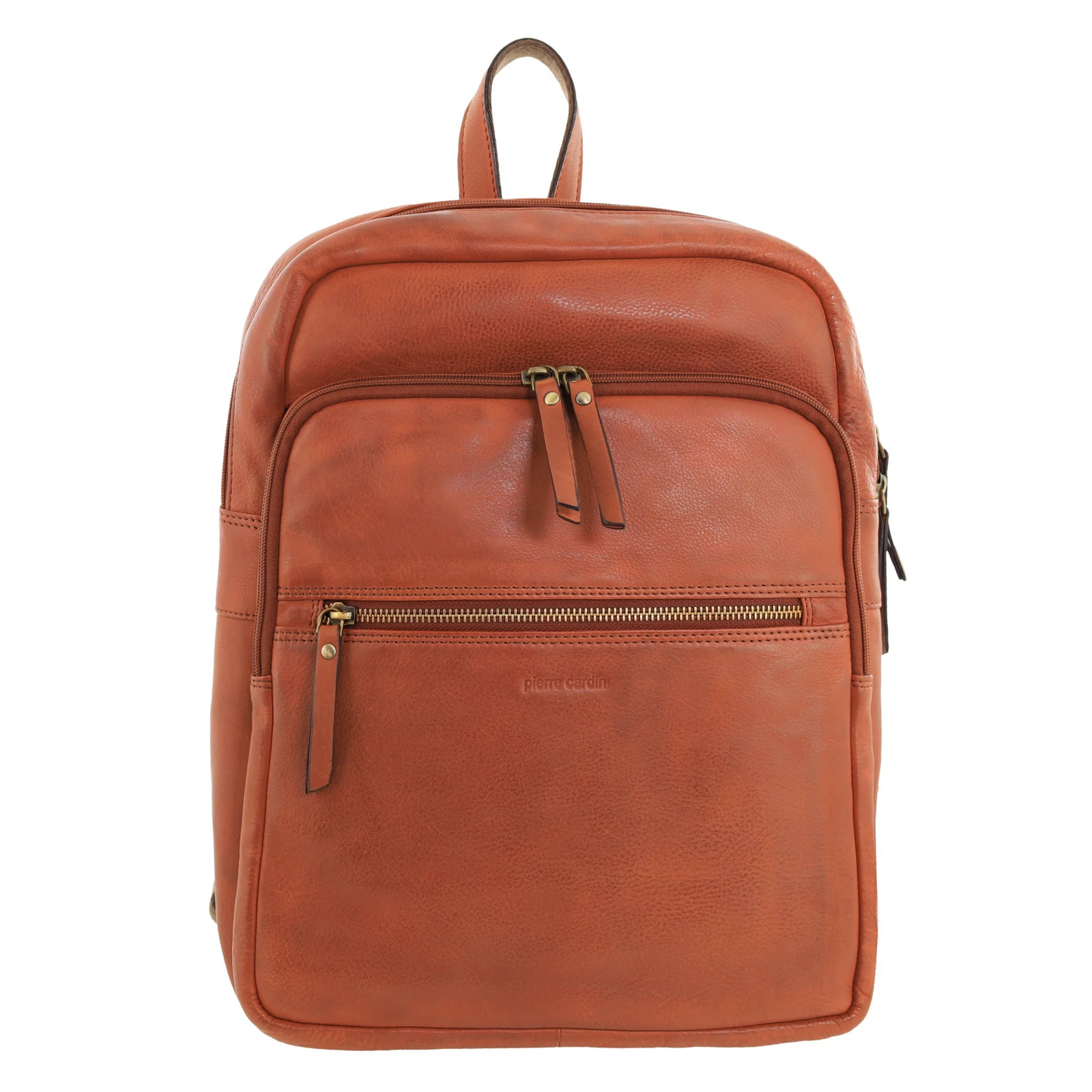 Pierre Cardin Womens Vintage Backpack Bag in Cognac