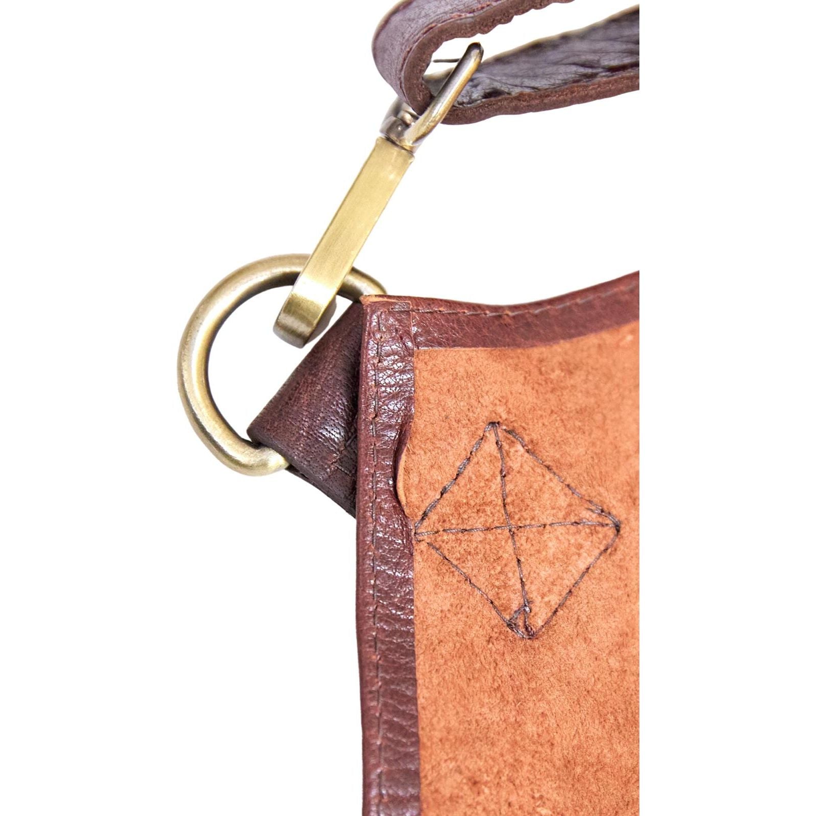 Pierre Cardin Professional Leather Apron Butcher Woodwork Hairdressing Barber Chef - Chestnut