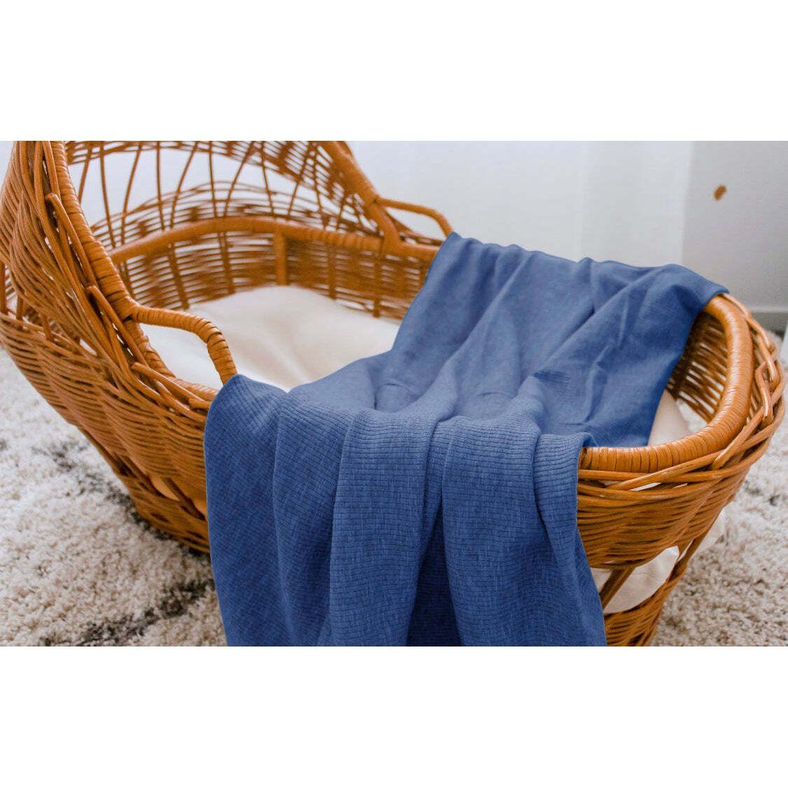 Ponchik Babies + Kids - Ribbed Swaddle Jersey Wrap - Ribbon