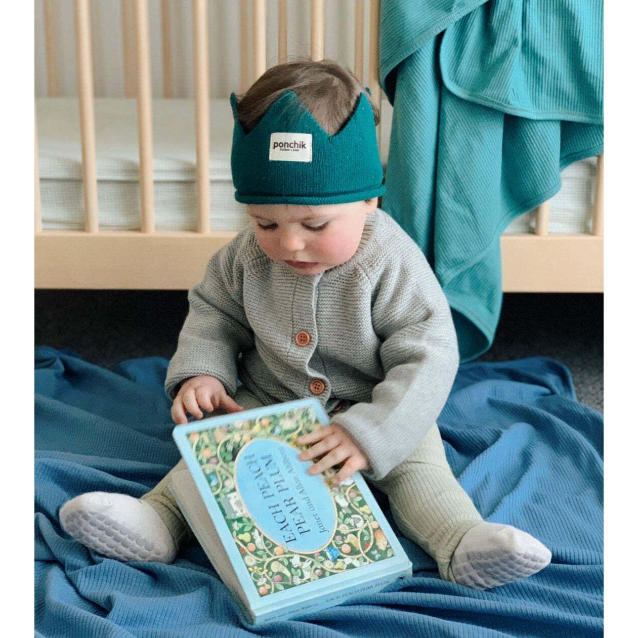 Ponchik Babies + Kids - Ribbed Swaddle Jersey Wrap - Ribbon