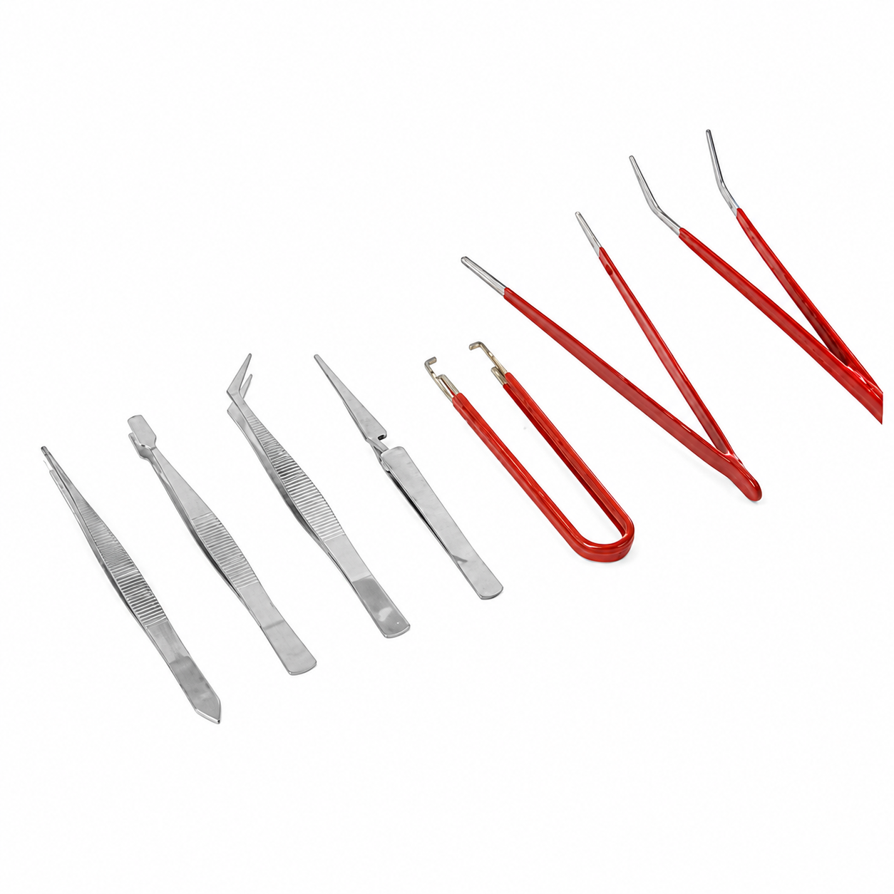 7pcs Precision Tweezers Set for Maintenance & Repair Work (Computers/Electrical/Watch Repair and more)