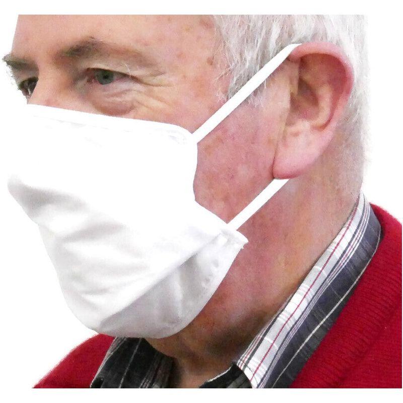 3x Tigerplast Fabric Face Mask Washable Reusable Mask Protect Cover - White