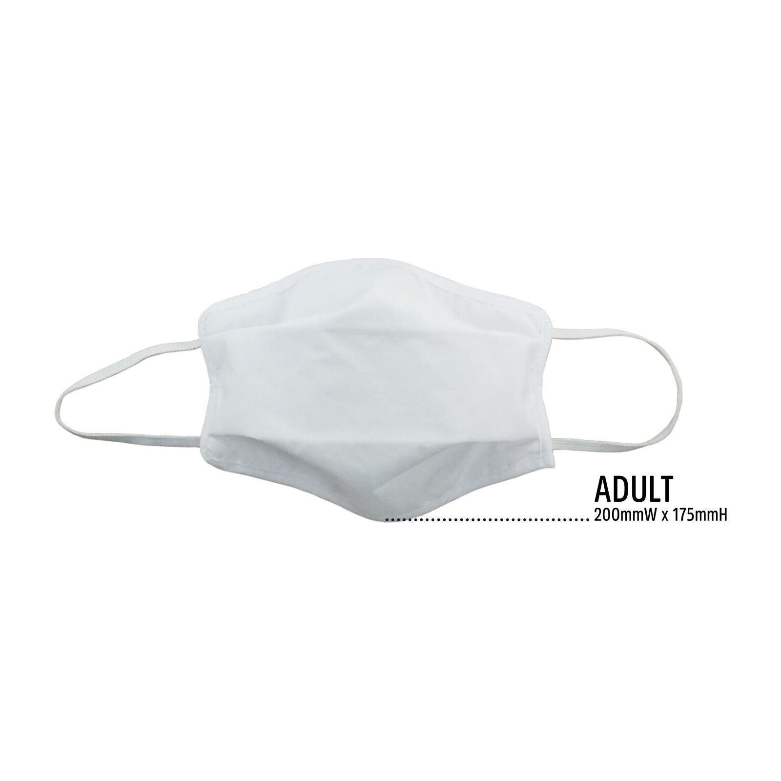 6x Tigerplast Fabric Face Mask Washable Reusable Mask Protect Cover - White